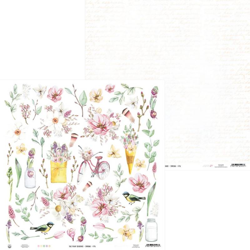 Papier The Four Seasons - Spring 07a, 12x12"