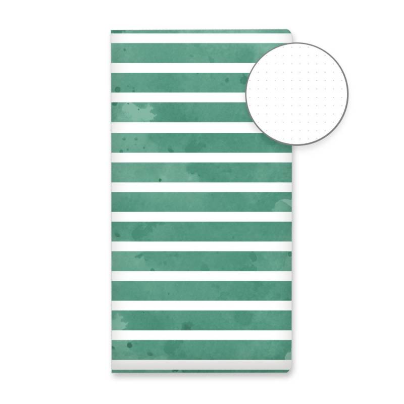 Dot Journal Green stripes
