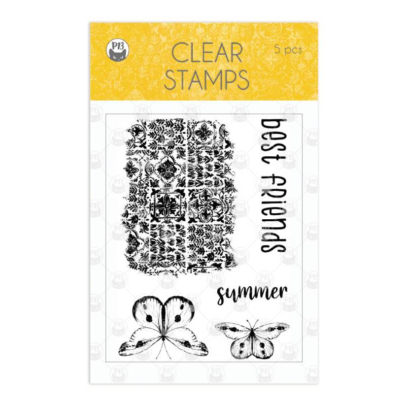 Clear stamp set The Four Seasons - Summer, 5 pcs.