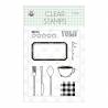 Clear stamp set Around the table, 9 pcs.