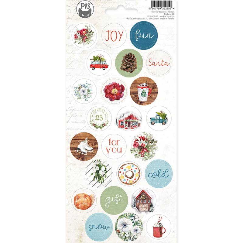 Sticker Sheet The Four Seasons - Winter 03, 10,5 x 23cm
