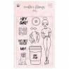 Clear stamp set Polly, 12 pcs