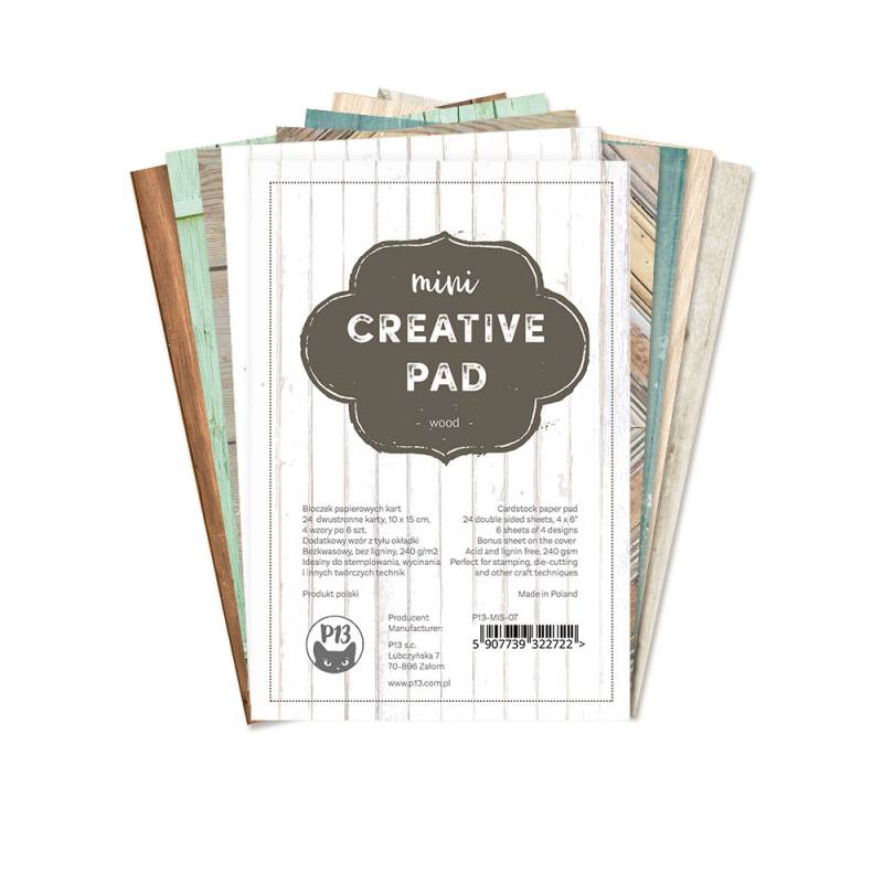 Mini Creative pad - Wood, 6x4"