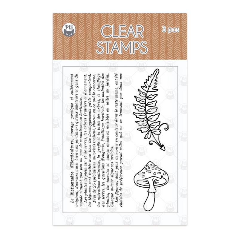Clear stamp set Forest tea party 01, 3 pcs