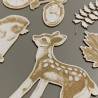 Light chipboard embellishments Around the table 01, 11pcs