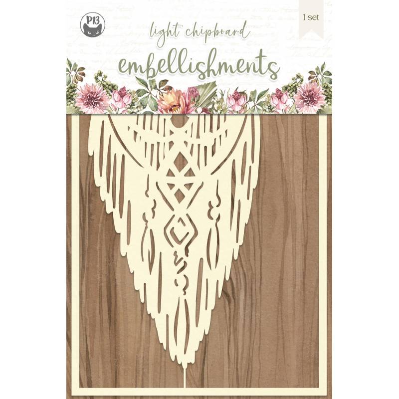 Light chipboard embellishments Always and forever 02, 4x6", 1pcs