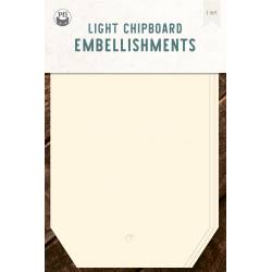 Light chipboard album base Tags 01, 4x6"