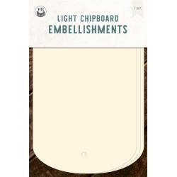 Light chipboard album base Tags 03, 4x6"