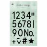 Clear stamp set Numbers 01 A6, 18pcs