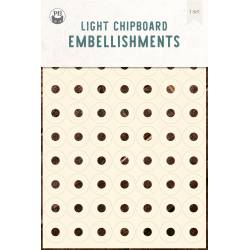 Light chipboard embelishments Reinforcers 01, 4x6"