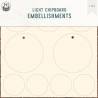 Light chipboard embelishments set for Collection Tags 01, 15x15cm