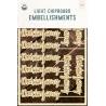 Light chipboard embelishments Dziękujemy PL, 4x6", 12pcs