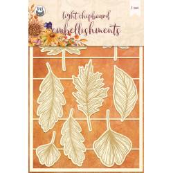 Light chipboard embellishments The Four Seasons - Autumn 01, 8 pcs