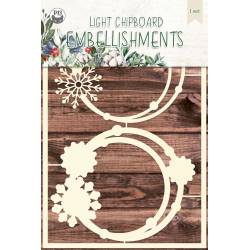 Light chipboard embellishments The Four Seasons - Winter 01, 2pcs