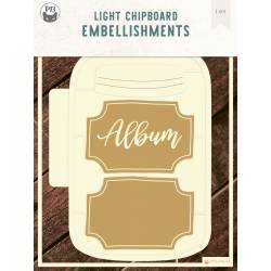 Light chipboard album base Jar, 6x8", 1 set