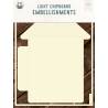 Light chipboard album base House 01, 6x8", 1set