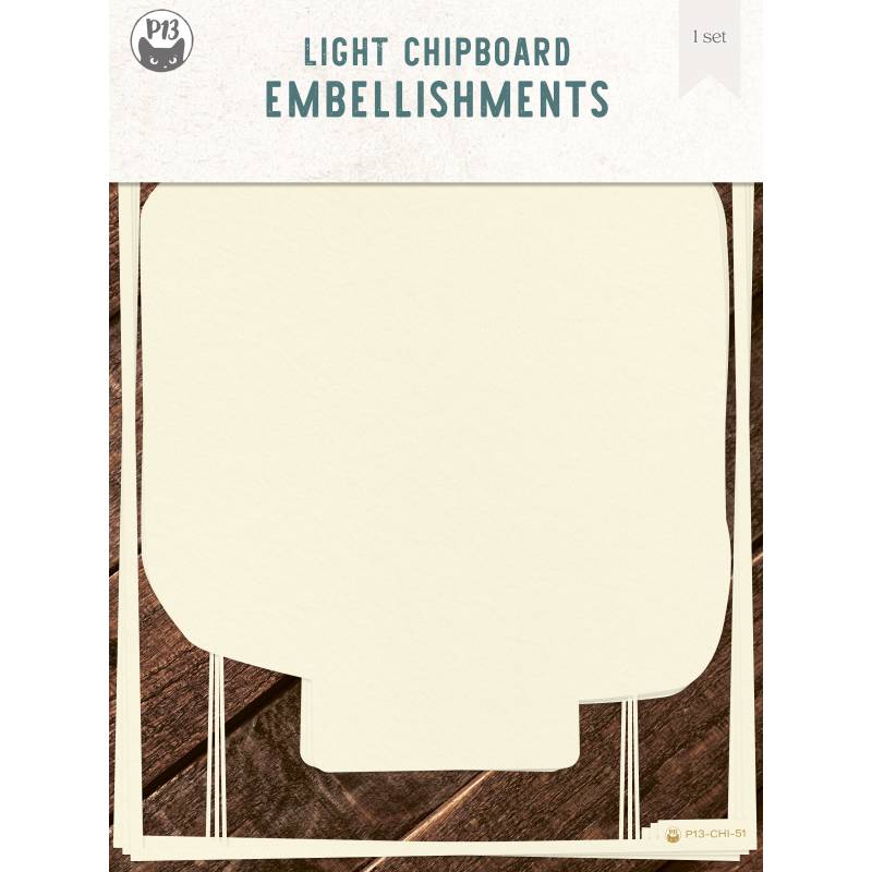 Light chipboard album base Photo 02, 6x8", 3pcs