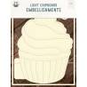 Light chipboard album base Cupcake, 6x8", 1set