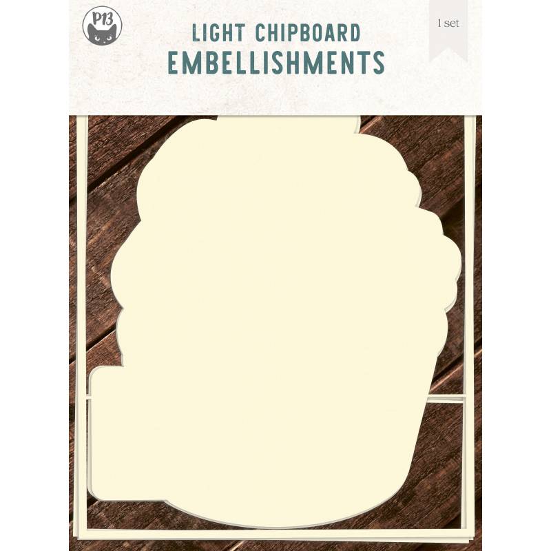 Light chipboard album base Cupcake - refill, 6x8", 3pcs