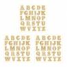 Light chipboard embellishments Cookie Alphabet, 8x8", 3sets