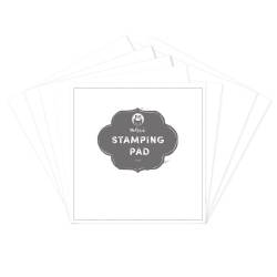 Bloczek papierów do stemplowania Maxi Stamping Pad - White, 12x12"