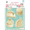 Light chipboard embellishments Sugar and Spice 03, 6pcs