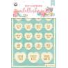 Light chipboard embellishments Sugar and Spice 05, 23pcs