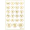 Light chipboard embellishments Sugar and Spice 05, 23pcs