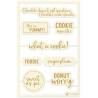 Light chipboard embellishments Sugar and Spice 07 ENG, 8pcs