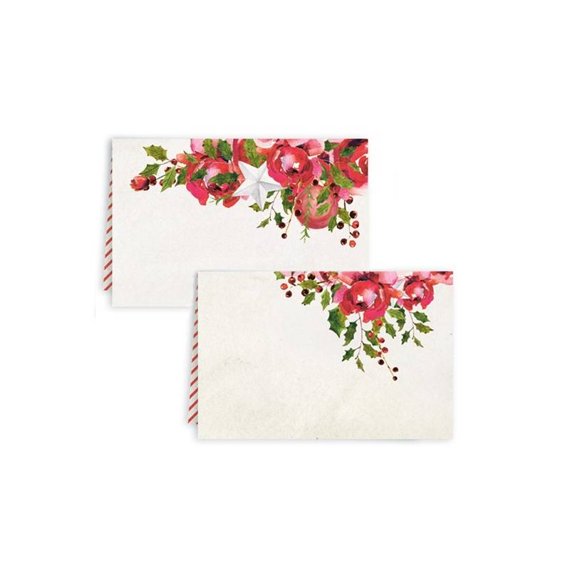 Place card set Rosy Cosy Christmas, 10 pcs.