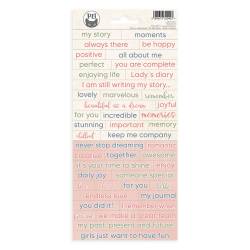 Sticker sheet Lady's Diary 01, 10,5 x 23cm