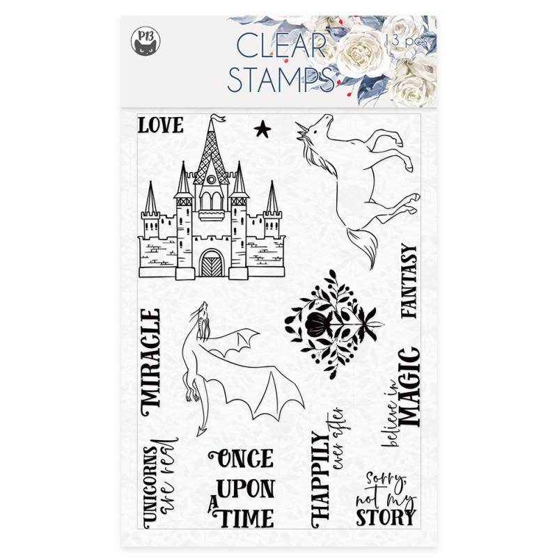 Clear stamp set Once upon a time 01 A6, 11pcs