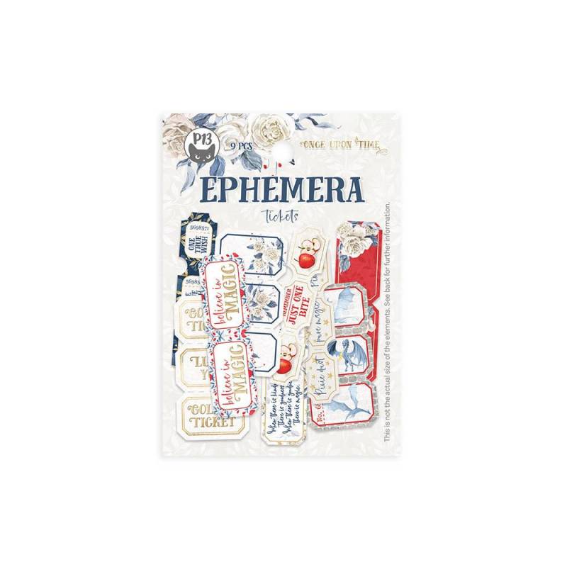 Ephemera set Tickets Once upon a time, 9pcs