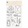 Clear stamp set Lady's Diary 01 A6, 11pcs