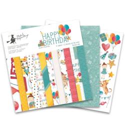 Paper pad Happy Birthday, 12x12"