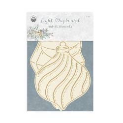Light chipboard embellishments Christmas Charm 09, 10x15cm, 3szt.