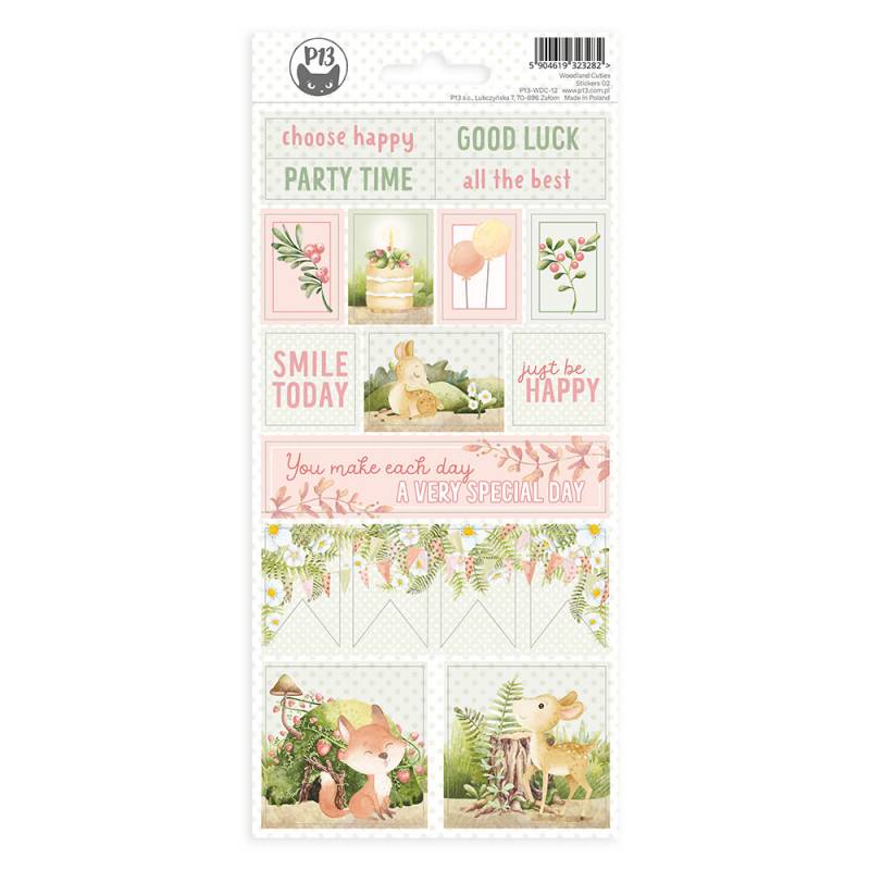 Sticker sheet Woodland cuties 02, 10,5 x 23cm