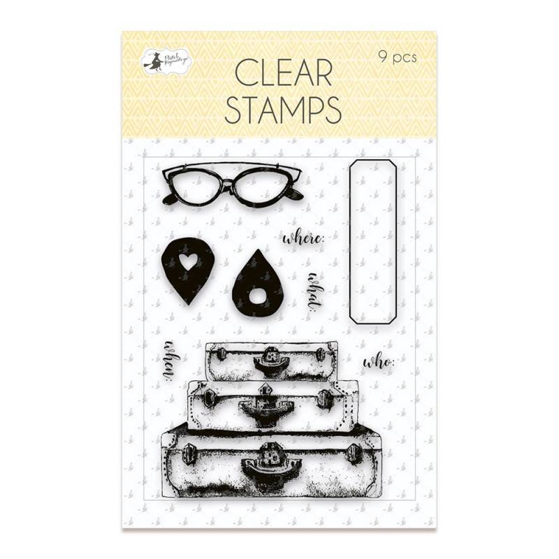Clear stamp set Sunshine 01 A7, 9 pcs.