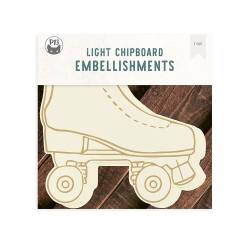 Light chipboard album base Roller skates, 8x8", 1set