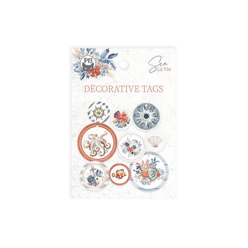 Decorative tags Have fun 01, 9pcs
