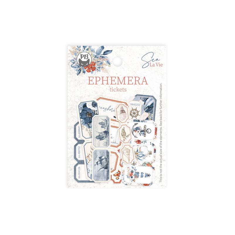 Ephemera set Tickets Sea la vie, 9pcs