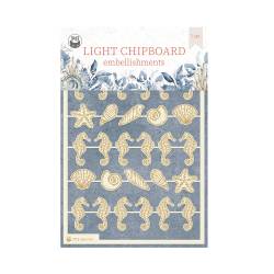 Light chipboard embellishments Sea la vie 06, 10x15cm, 33pcs