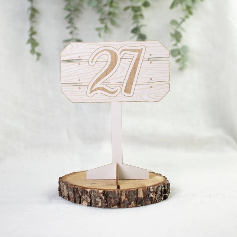 Light chipboard table stand Nature lovers, 25 - 30, 1 set, 8 x 5.9”