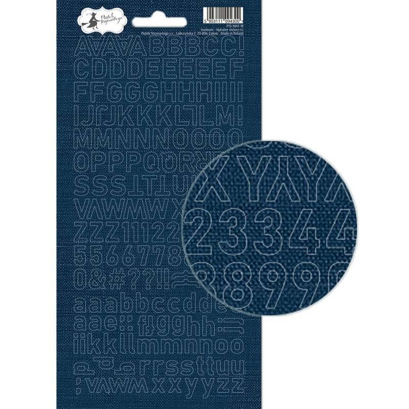 Alphabet sticker sheet Soulmate 02, 10,5 x 23cm