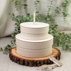 3D light chipboard base Woodland cuties - Birthday cake, 12x24", 1set