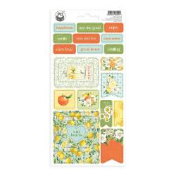 Chipboard sticker sheet Fresh lemonade 01, 10,5 x 22cm