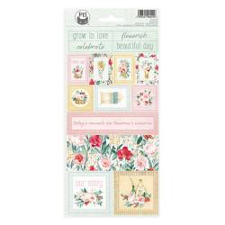 Paper stickers Flowerish 02, 10,5 x 23cm