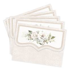 Set of mini envelopes Love and lace, 5pcs
