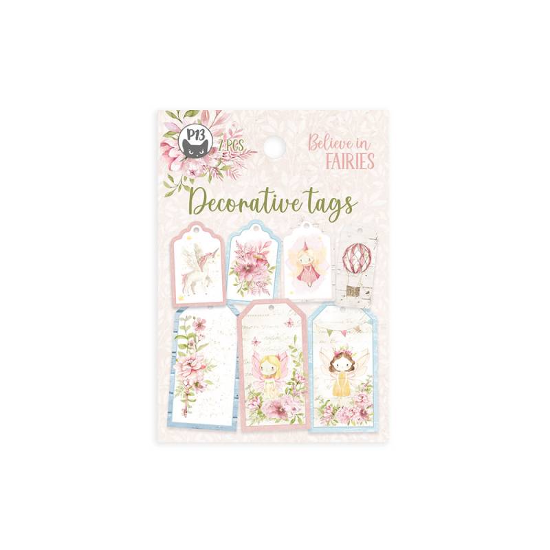 Decorative tags Believe in Fairies 03, 7pcs