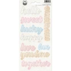 Phrase paper stickers Baby Joy 02, 10,5 x 23cm